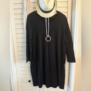 🖤 Old Navy Black Women's Light Night Sweater Mini Dress Size XL